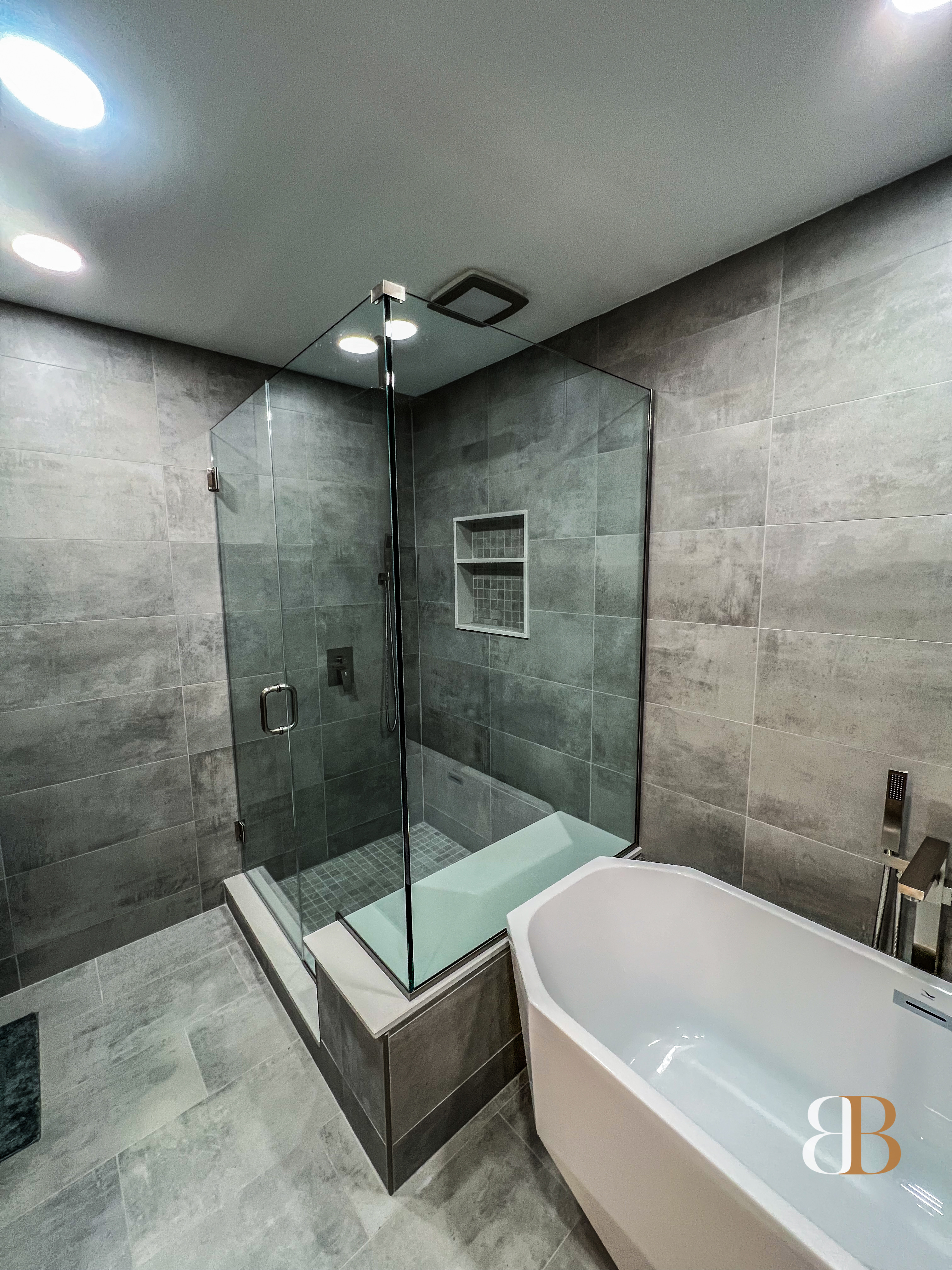 Modern bathroom remodel in Doylestown by B&B Associates Creations — photo 2